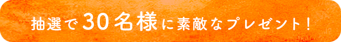 抽選で30名様に素敵なプレゼント